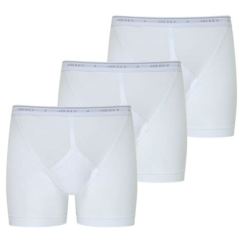 Jockey Classic Cotton Rib 3 Pack Midway Brief Underwear With Y Front