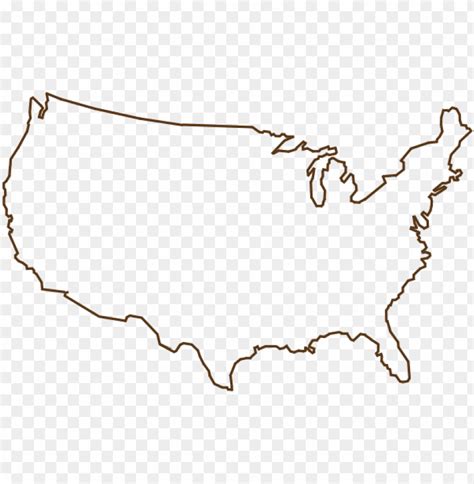 Us Map Cutout Png And Clipart Images Toppng