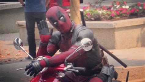 Deadpool Zooms On Scooter Cable Leaps On Trucks See Leaked Pics