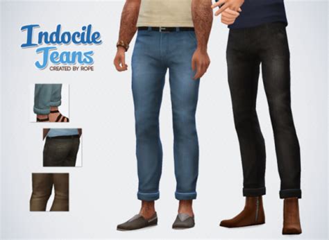 Un Sims Au Bout Du Fil Indocile Jeans For The Sims 4 Its A Mix