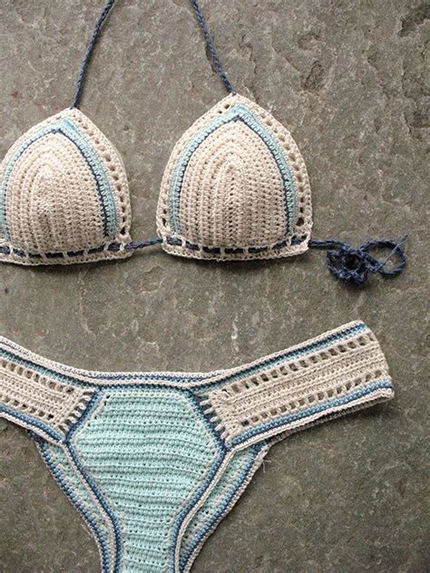 Crochet el bikiní en traje de baño de Crochet menta por MarryG Bikini