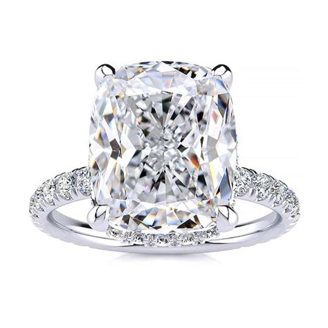 Elongated Cushion Lab Grown Diamond Engagement Ring