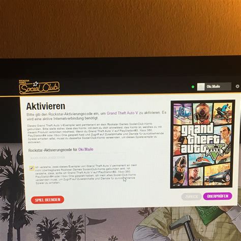 Hallo ich habe mir GTA 5 auf den PC gekauft, nun kommt ...