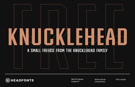 Knucklehead Vintage Serif Font Mockupfreebies Fonts
