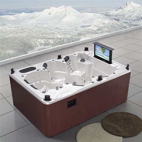 Outdoor 6 Seat Usa Balboa Spa Whirlpool Hot Tub With Tv Wifi For