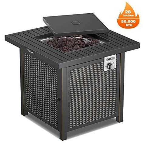 Some people might view a pontoon fire pit as dangerous. TACKLIFE Propane Fire Pit Table, Outdoor Companion, 28 In ...