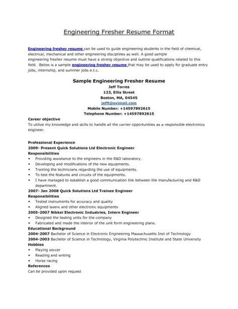 Civil engineering resume for freshers. Best Resume Format Mechanical Engineers Pdf Best Resume ...