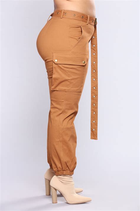 Cargo Chic Pants Camel Fashion Nova