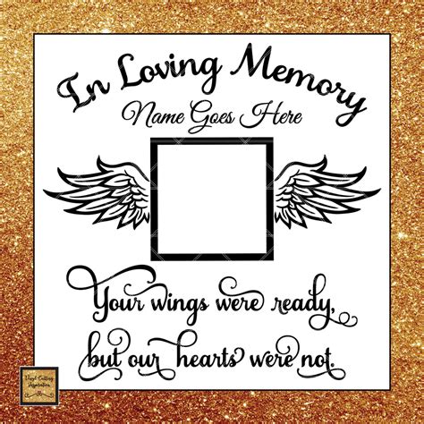 Loving Memory Memorial Svg Free Dad In Heaven Dad Memorial Pre