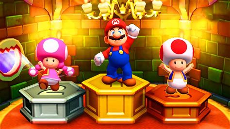 Mario Party Star Rush Minigames Mario Vs Luigi Vs Toadette Vs Toad