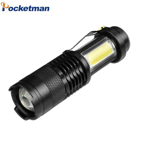 3800lm Xml Q5cob Led Flashlight Portable Mini Zoom Torch Tactical
