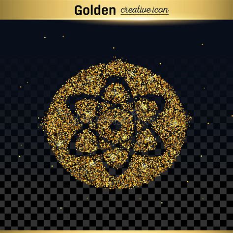 Gold Glitter Vector Icon Stock Vector Illustration Of Digital 83933669