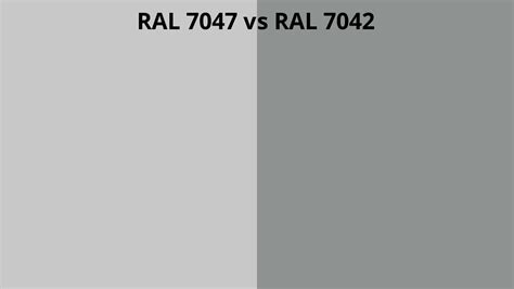 RAL 7047 Vs 7042 RAL Colour Chart UK