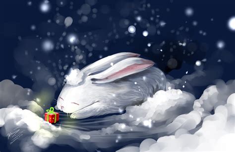 Christmas Bunny By Cindiq On Deviantart