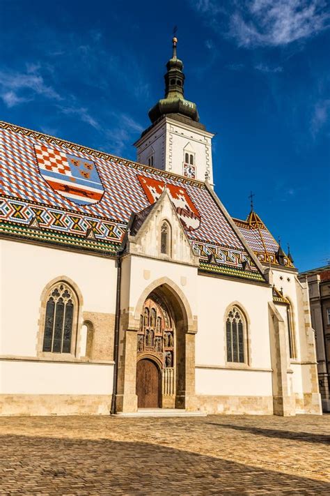 Church Of Saint Mark Zagreb Croatia Stock Image Image Of Historic