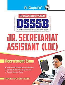 Dsssb Junior Secretariat Assistant Ldc Recruitment Exam Guide Ebook
