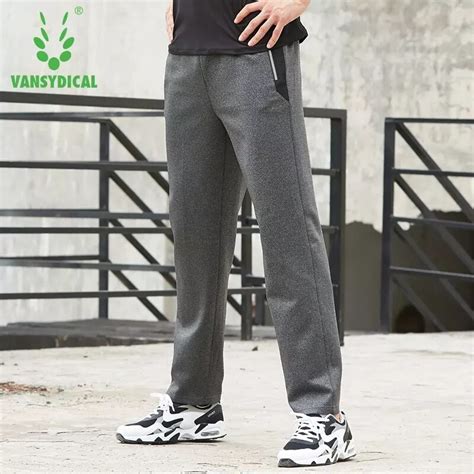 vansydical 2018 sports running pants men s loose breathable fitness workout sweatpants outdoor