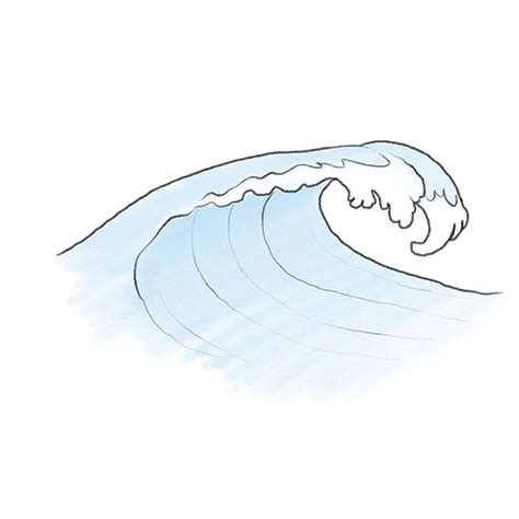 How To Draw A Wave Easy Drawing Tutorial For Kids