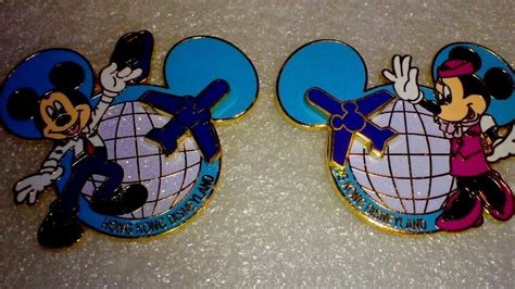 Disney Pin 106969 Hkdl Welcome To Hong Kong Disneyland Mickey Minnie