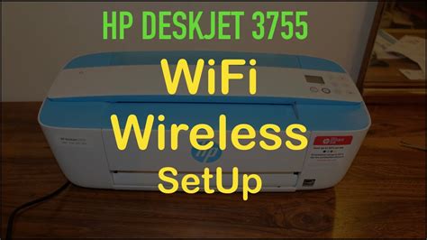 Hp Deskjet 3755 Wifi Setup Wireless Setup Review Youtube