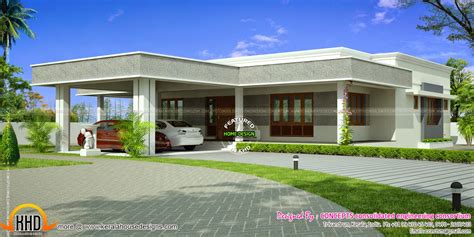 Single Story Modern House Plans Single Story Flat Roof Design And We