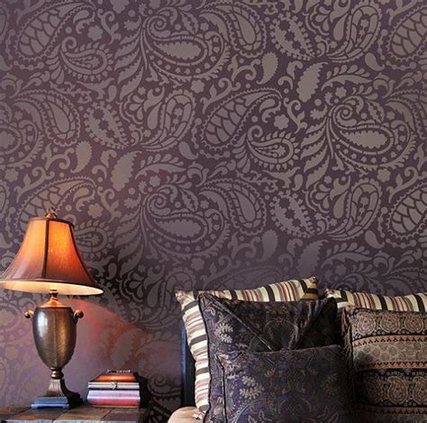 Paisley Allover Stencil Pattern I Will Somehow Manage To Find Time To