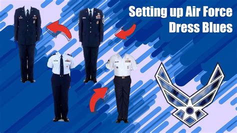 How To Set Up Your Air Force Blues Service Dress Uniform Youtube