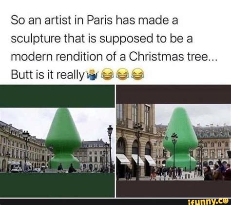 artist s giant christmas tree sculpture actually looks like a giant butt plug kienitvc ac ke