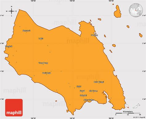 Maybe you would like to learn more about one of these? Political Simple Map of Johor, cropped outside