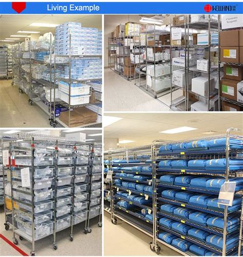 Medical Equipment 500lbs Chrome Storage Rack Shelf