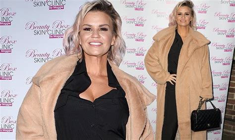 Kerry Katona Shows Off Cleavage As She Slips Into A Plunging Jumpsuit Daily Mail Online