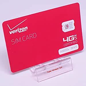 Your order will be held for 3 days from the time it's placed. Amazon.com: Verizon Nano SIM Card (4FF) Non-NFC for iPhone X, XR, XS, Max 8, 8 Plus, 7, 6, iPad ...