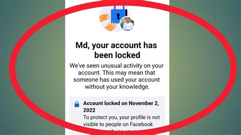 facebook your account has been locked we seen unusual activity youtube