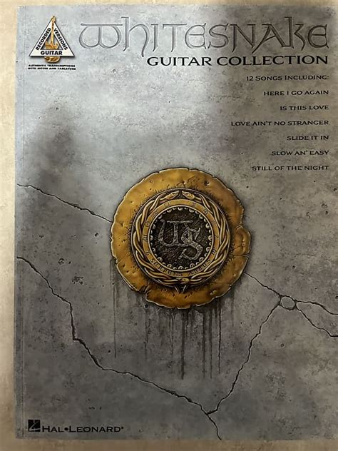 Whitesnake Guitar Collection Guitar Tab Tablature Book Reverb