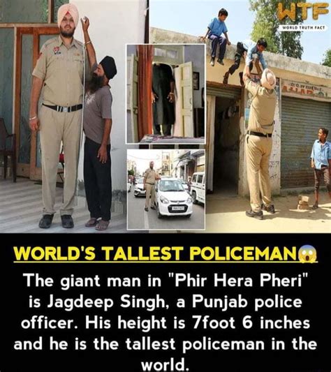 Worlds Tallest Policeman The Giant Man In Phir Hera Pheri Is