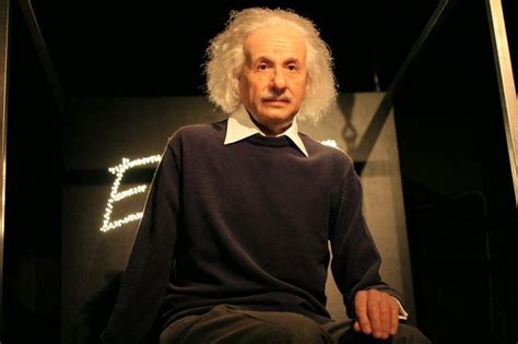 Wax Figure Of Albert Einstein At Madame Tussauds In Amsterdam