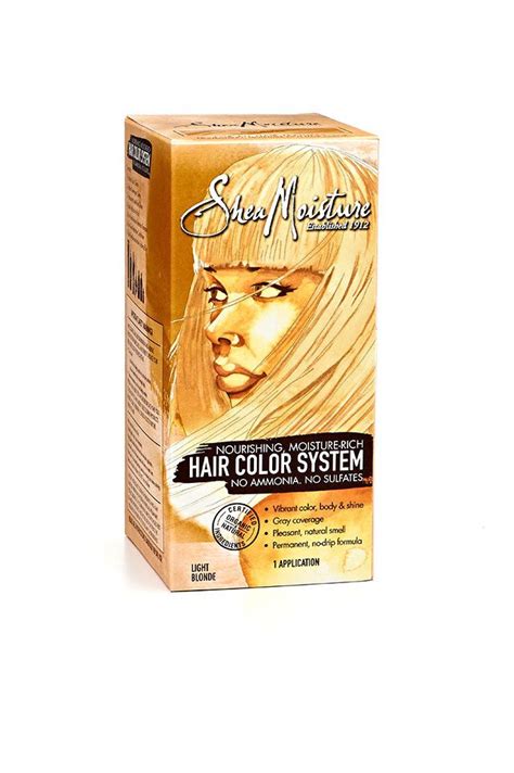 Buy shea moisture nourishing, moisture rich hair color dye system light blonde by shea moisture online at low price in india on amazon.in. Nourishing, Moisture-Rich Hair Color System -Light Blonde ...