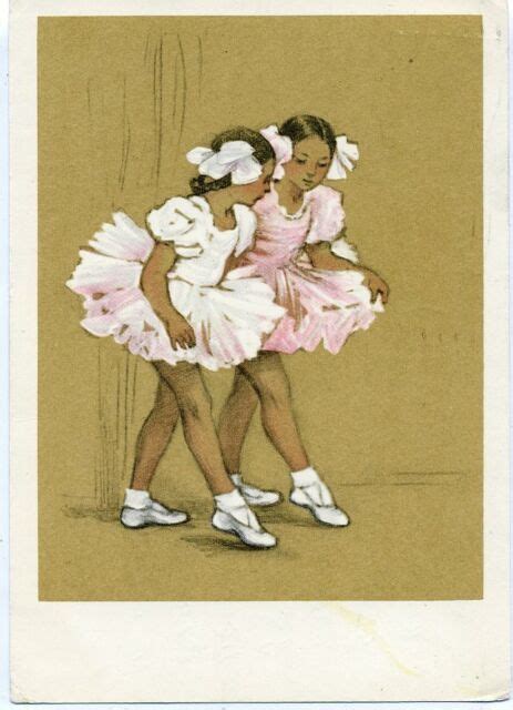 1966 Ballet Little Ballerinas Girls Russian Postcard Ebay