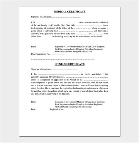 6 Free Medical Certificate Templates Word Excel Templates