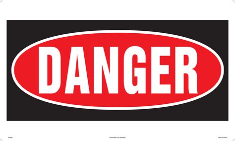 Printable Danger Signs Warn Of Dangers With This Printable Danger Sign That Is Red And Black And