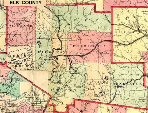 Elk County Pennsylvania Maps And Gazetteers