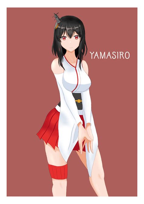 Wallpaper Anime Girls Kantai Collection Yamashiro Kancolle Short Hair Black Hair Japanese