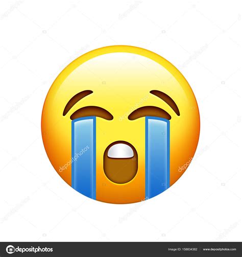 Added 217 new emoji 12.05.2021 (unicode v13.1). Emoji amarelo rosto triste com choro ícone de lágrima fotos, imagens de © cougarsan #158834382