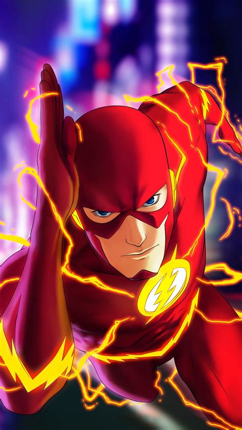 Flash Run Fast Superhero Dc Comics Art 1080x1920 Wallpaper Flash
