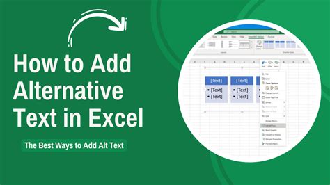 How To Add Alternative Text In Excel The Best Ways To Add Alt Text