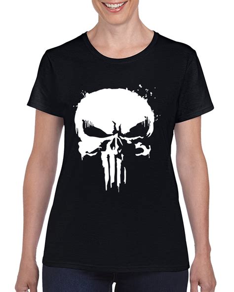 The Punisher Skull Netflix Ladies T Shirt