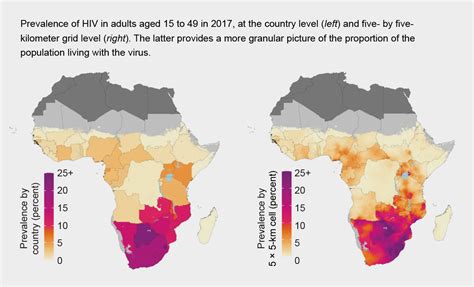 mapping hiv prevalence in sub saharan africa scientific american