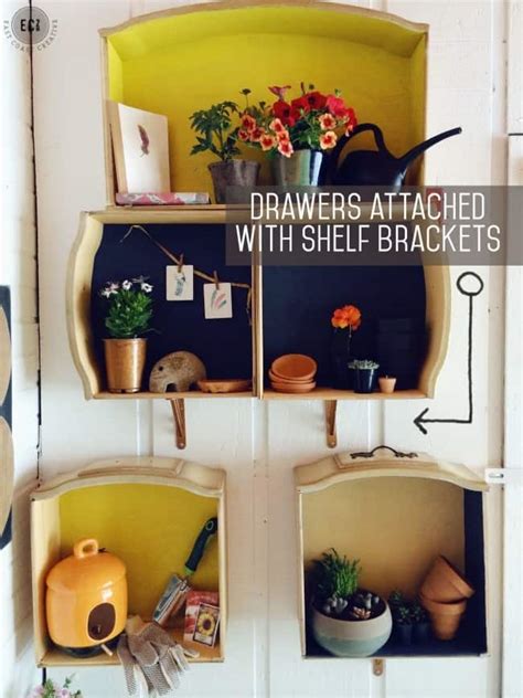 In the last video, i shared one dresser design that would match the bed and nightstand set. Re-Use Dresser Drawers To Create Wall Shelves ...