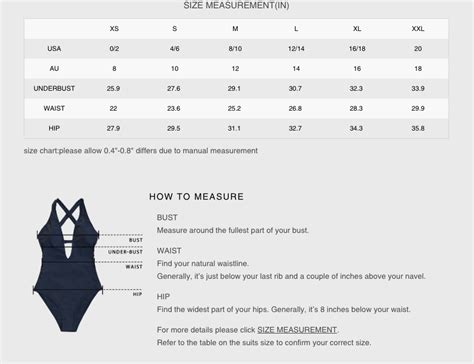 Cupshe Swimsuit Size Guide Kirsten Wendlandt