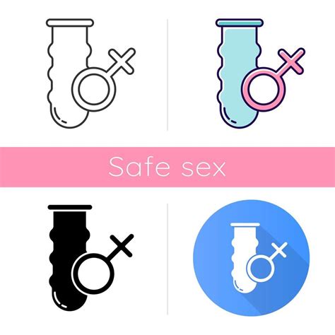 Female Condom Icon Latex Contraceptive Product Preservative Option Birth Control Safe Sex